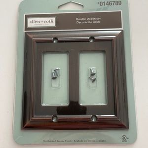 Wall switchplate by allen and  roth, bronze